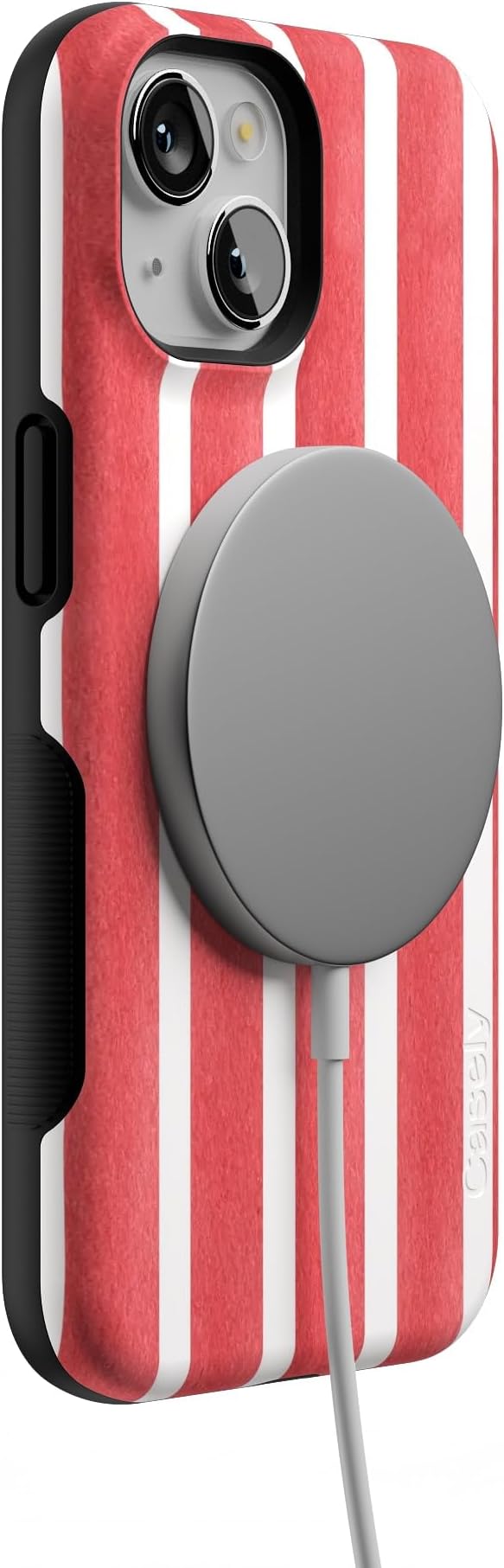 Casely iPhone 14 Case | East Coast Summer | Red Stripes | Compatible with MagSafe | Bold Protective Design