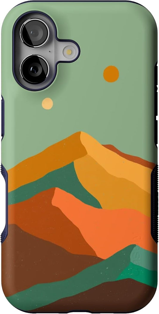Casely iPhone 17 Case | Endless Peaks | Colorblock Mountain | Bold Protective Design | Compatible with MagSafe