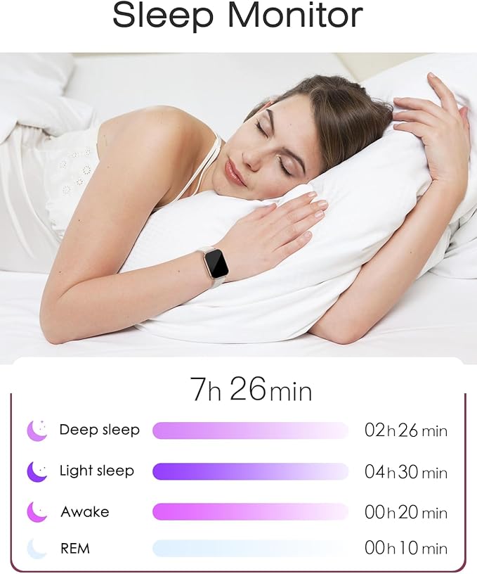 Smart Watches for Women Men (Answer/Make Calls, 3 Bands), 1.85" Fitness Tracker Watch for iPhone/Android Phones with Heart Rate Monitor Sleep/Steps Tracker 100+ Sports Pedometer Waterproof Gold