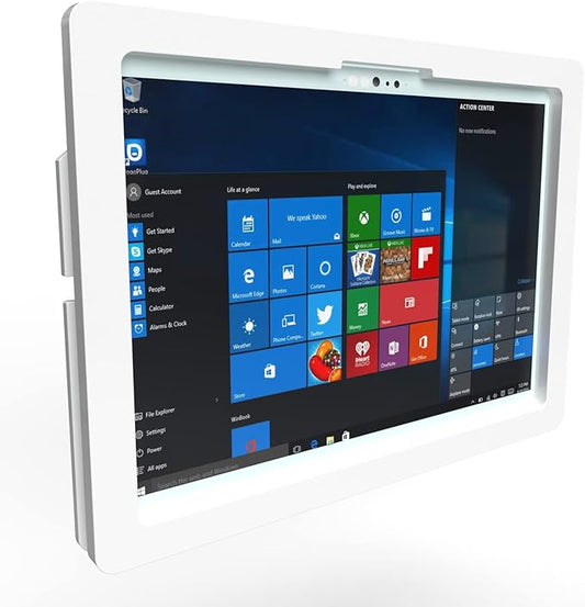 TABcare Anti-Theft Security Acrylic VESA Case for Microsoft Surface Pro 8 2021 Tablet with Free Wall Mount (Surface Pro 8, White)
