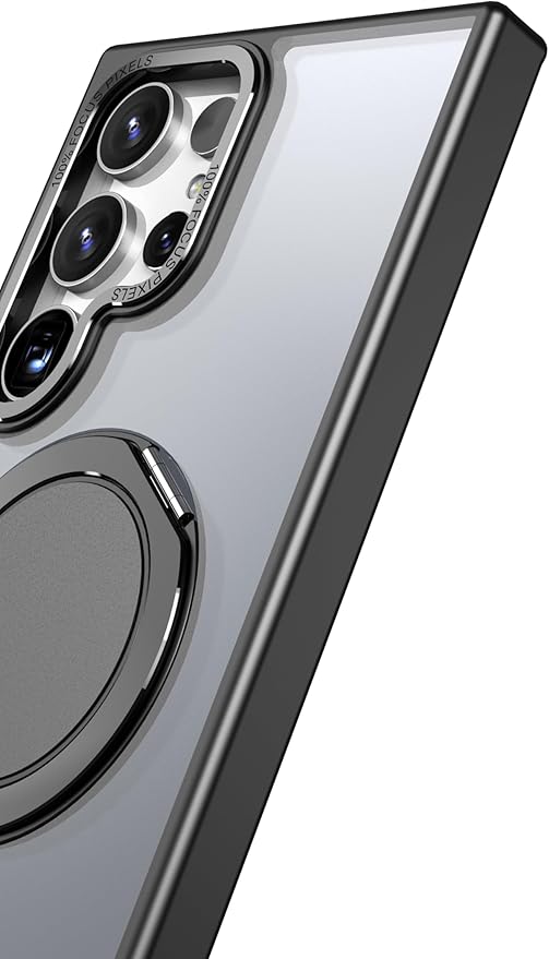 Magnetic Stand Case for Samsung Galaxy S24 Ultra 6.8" [with 2 Screen Protectors] [360° Rotation Magnetic Stand] [Compatible with Magsafe] Military-Grade Drop Protection Case, Purple