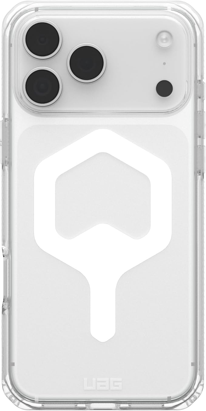 URBAN ARMOR GEAR UAG Designed for iPhone 17 Pro Max Case Plyo - Compatible with MagSafe Transparent Military Grade Protective Cover, Ice/White
