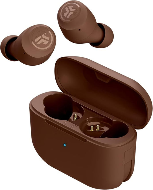 JLab Go Air Tones+ True Wireless Earbuds Designed with Auto On and Connect, Touch Controls, 32+ Hours Bluetooth Playtime, EQ3 Sound, and Dual Connect, Natural Earthtone Color (4625 W)