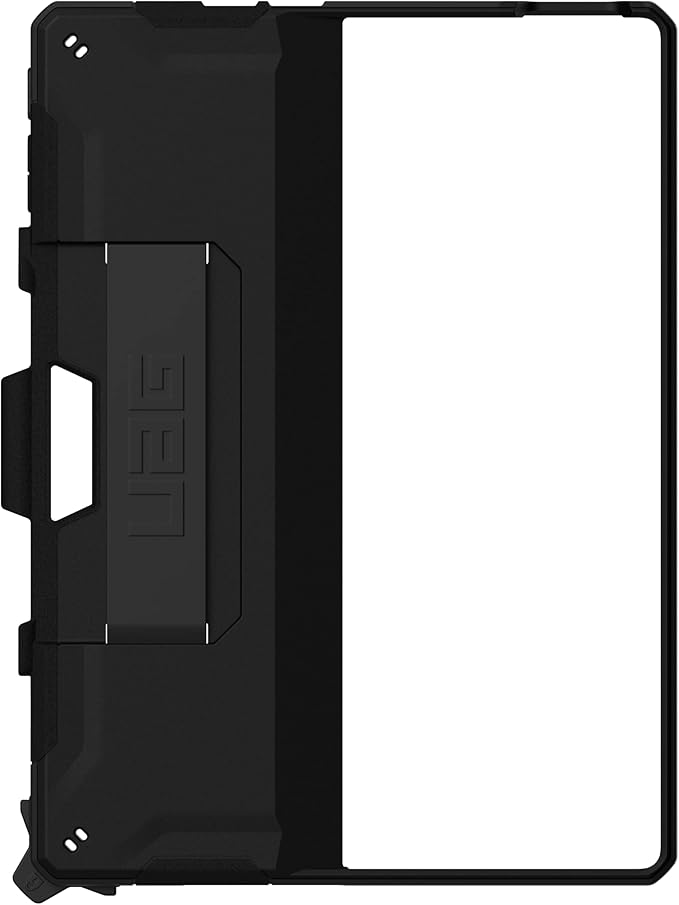 URBAN ARMOR GEAR UAG Designed for Microsoft Surface Pro 11/10/9 Case with Kickstand Hand Strap & Pen Holder Compatible with Type Cover Keyboard Rugged Protective Cover Heavy Duty, Scout Black