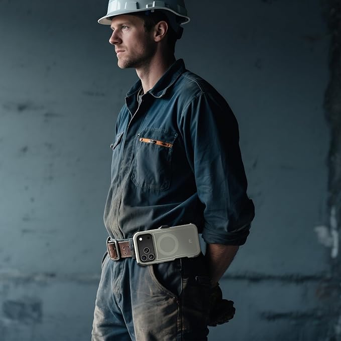 M MYBAT PRO for iPhone 17 Pro Case, Maverick Series Case with Belt Clip Holster,[Compatible with Magsafe] w/Screen Protector,Anti-Drop,Shockproof,w 360°Rotating Kickstand,Heavy Duty Protection