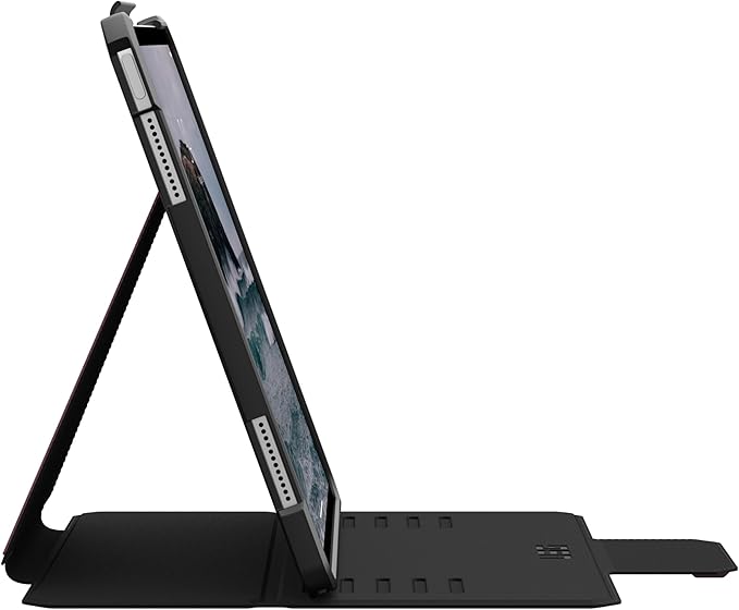 URBAN ARMOR GEAR UAG Designed for iPad Air 13" Case (1st/2nd Gen 2024-2025) M3 A3268 A3269 - Rugged Multi-Angle Viewing Folio Cover with Pencil Holder & Adjustable Stand, Metropolis SE Bordeaux