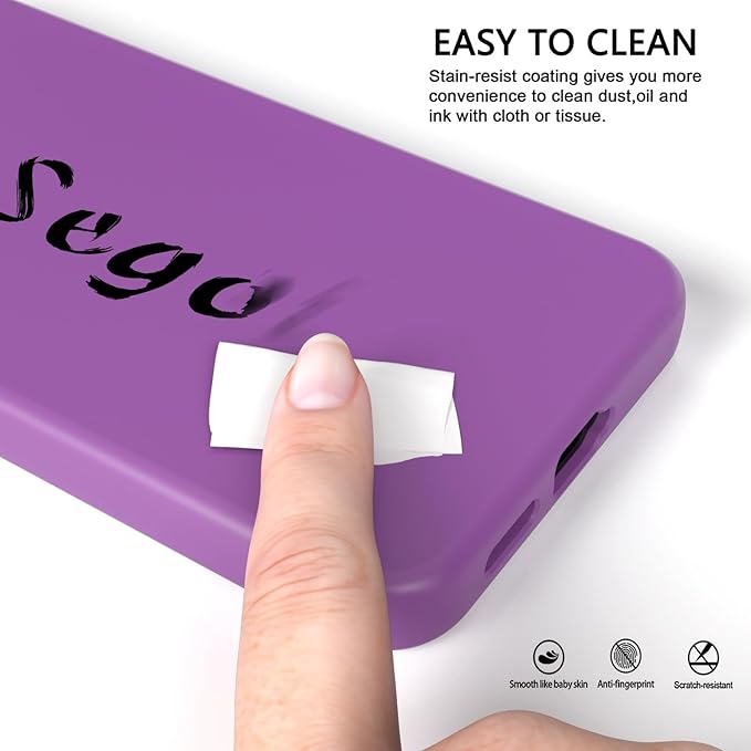 E Segoi Designed for Galaxy S24+Plus Case, Liquid Silicone Gel Rubber Shockproof Case Soft Microfiber Cloth Lining Cushion Compatible with Galaxy S24 Plus 5G 6.7 inch (Amethyst, S24 Plus - 6.7")