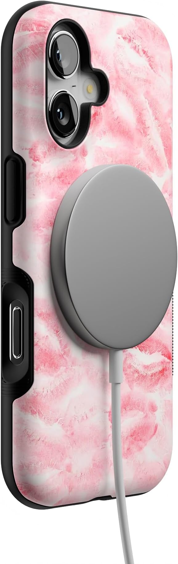 Casely iPhone 17 Case | Sealed with a Kiss | Pink Lipstick | Bold Protective Design | Compatible with MagSafe