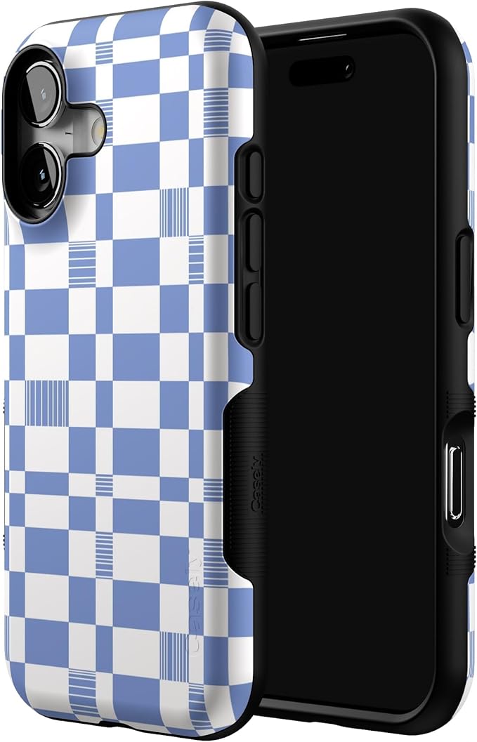 Casely iPhone 17 Case | Reality Check | Periwinkle | Bold Protective Design | Compatible with MagSafe