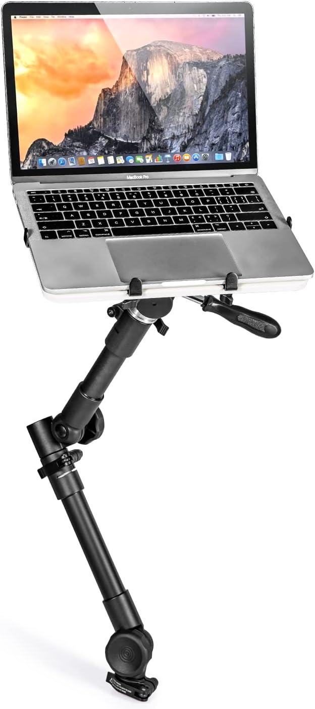 AA-Products T-100AP Aluminum Vehicle Tablets/Laptop/Ultrabooks Computer Mount Stand for Trucks-Vans-Cars-SUVs