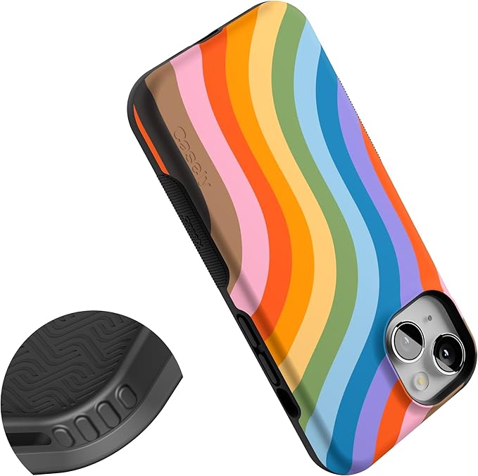 Casely iPhone 14 Case | Love for All | Rainbow Pride | Compatible with MagSafe | Bold Protective Design