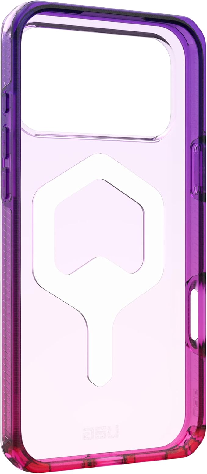 URBAN ARMOR GEAR UAG Designed for iPhone 17 Pro Max Case Plyo - Compatible with MagSafe Translucent Military Grade Protective Cover, Purple/Pink Ombre