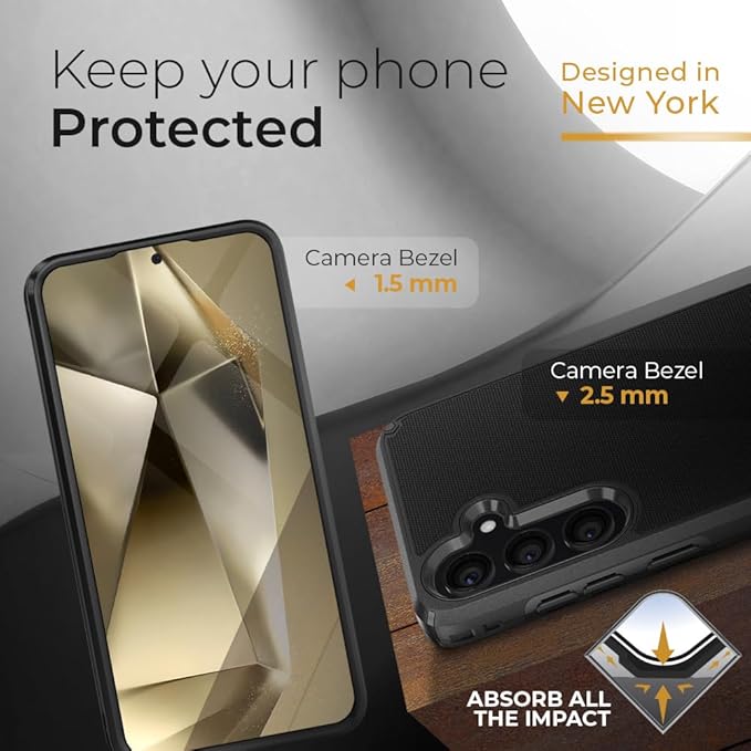 MOTIVE Designed for Samsung Galaxy s24 Plus Case with Belt Clip, Compatible with MagSafe, Dual-Layer 10FT Military Grade Drop Protection, Shockproof s24 Plus Holster Case 6.6” | Black