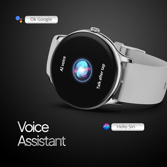 Fire-Boltt Phoenix Pro 35.3mm (1.39 inch) Bluetooth Calling Smart Watch, AI Voice Assistant, Metal Body with 120+ Sports Modes, SpO2, Heart Rate Monitoring. (Silver Grey)