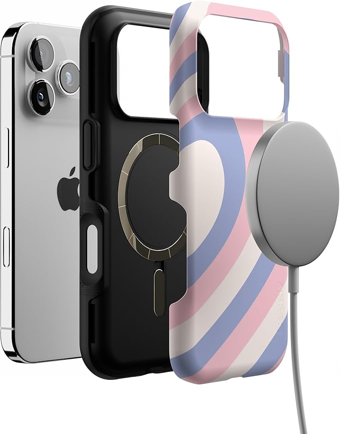 Casely iPhone 17 Pro Case | Half of My Heart (Right) | Friendship | Bold Protective Design | Compatible with MagSafe