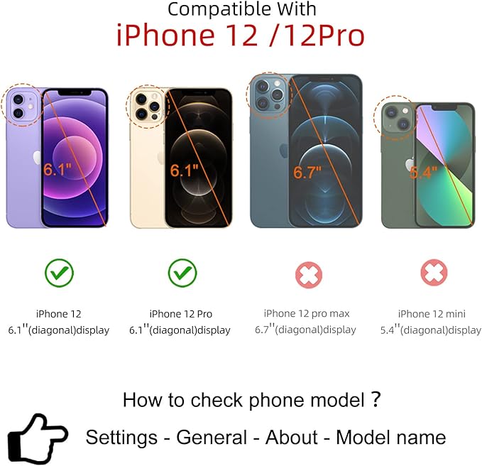 TwoHead for iPhone 12/12 Pro Wallet Case with Card Holder & Detachable Magnetic Phone Case,Leather All-Round Protection Phone Case for Women/Men,6.1IN,Pink