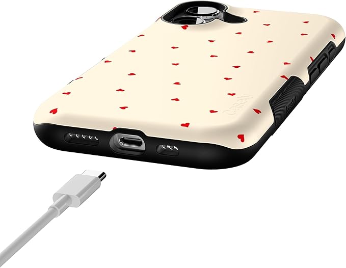 Casely iPhone 17 Case | Be Mine | Tiny Hearts | Bold Protective Design | Compatible with MagSafe