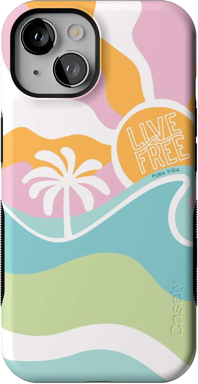 Casely iPhone 14 Case | Tropical Dreams | Pura Vida | Compatible with MagSafe | Bold Protective Design