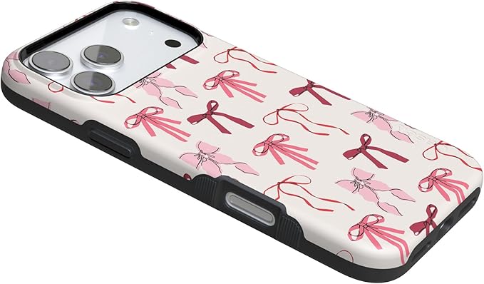Casely iPhone 17 Pro Case | Lover Girlie | Pink Bows | Compatible with MagSafe | Bold Protective Design