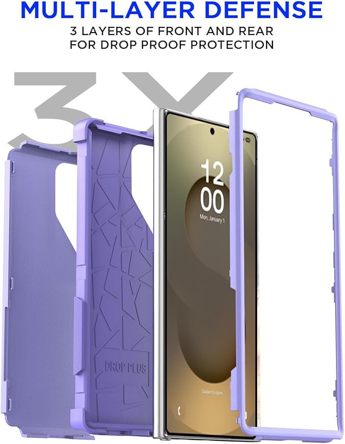 AICase for Samsung Galaxy S25 Ultra Case,3-Layer Heavy Duty Pocket-Friendly Rugged Durable Military Grade Protection Shockproof/Drop Proof/Dust Proof Protective Cover for Galaxy S25 Ultra 2025_4