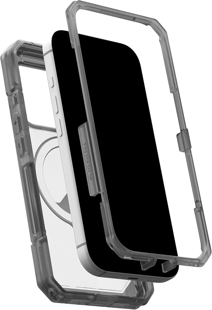 URBAN ARMOR GEAR UAG Designed for iPhone 17 Pro Case Trooper - Compatible with MagSafe Full Body with Port Protection Transparent Military Grade Full Body Protective Cover, Clear/Ash