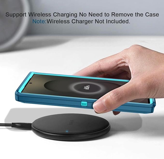 for Samsung Galaxy S25 Ultra Case Heavy Duty Protective Shockproof Dropproof 3-Layer Full Body Protection [Without Screen Protector] Tough Rugged Case for Galaxy S25 Ultra,Turquoise