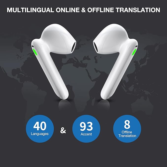 Timekettle WT2 Edge W3 Translator Device, Bidirection Simultaneous Translation, Translator Earbuds with 40 Languages, Offline Translator, Fast Reaction with Revolutionary Al Tech, Offline Version