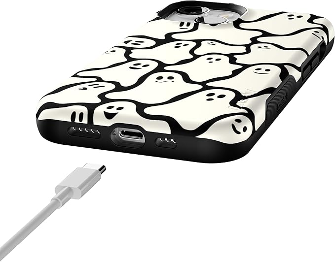 Casely iPhone 14 Case | Don't Ghost Me | Halloween | Compatible with MagSafe | Bold Protective Design