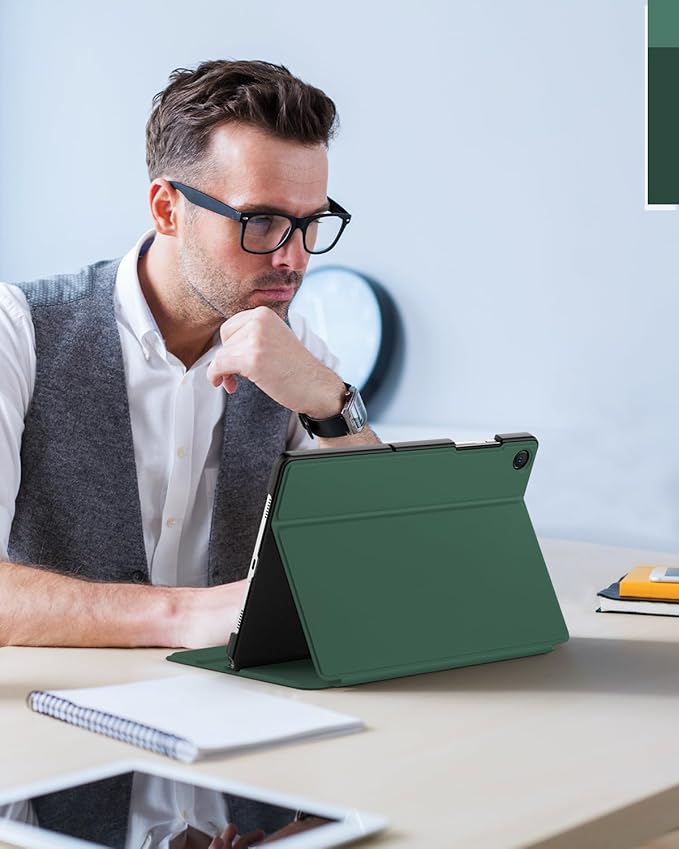 MoKo Case for Samsung Galaxy Tab A9 Plus 11-Inch 2023,Multi-Angle Viewing Slim Back Shell Protective Cover Case with Auto Wake/Sleep for Galaxy Tab A9+ Tablet SM-X210/SM-X216/SM-X218,Midnight Green