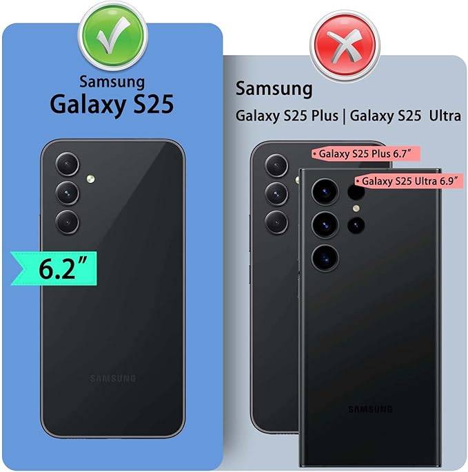 Compatible with Samsung Galaxy S25 Genuine Leather Wallet case【RFID Blocking】【4 Credit Card Holder】【Real Leather】 Flip Folio Book Phone case Cover Women Men for Samsung S25 case Wine Red