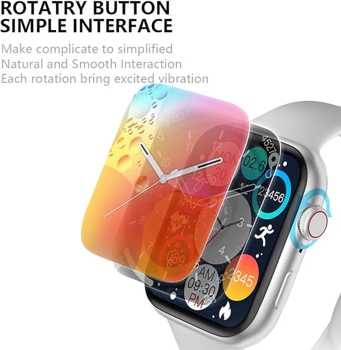 Smart Watch for Men Women Compatible Android iOS iPhone, 2.09" Touch Screen Fitness Tracker Smartwatch with Call/SMS/Sleep Monitor/Pedometer Two Sport Bands (Pink)