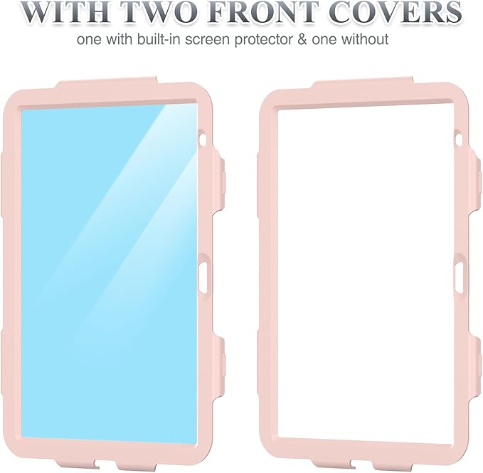 SEYMAC stock Case for iPad (A16) 11th/10th Generation 11''/10.9'' 2025/2022, Full-Body Drop Protection Case with Screen Protector &360° Rotate Hand Strap/Stand, Camo Pink