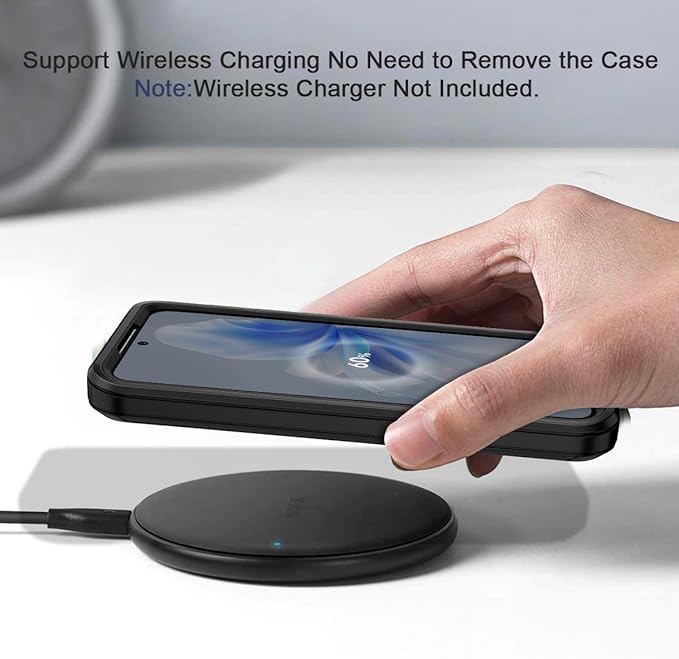 for Samsung Galaxy S24 Plus Case Heavy Duty Protective Shockproof Dropproof 3-Layer Full Body Protection [Without Screen Protector] Tough Rugged Case for Galaxy S24 Plus,Black