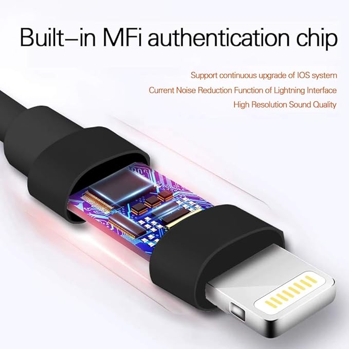 MAXROCK iPhone 13/14 Earphones Wired in Ear Sleep Lightning Earbuds (Apple MFi Certified) Sleep Headphones with Microphone/Remote for iPhone 12/11/Pro Max/Xr/Xs Max/X/8/7 - Black