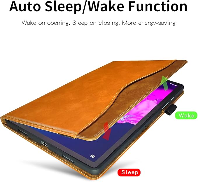 Case for Lenovo Tab P11 2nd Gen/Xiaoxin Pad Plus 2023 11.5" TB350FU/TB350XU case Bussiness Premium PU Leather Stand Folding Folio Cover for Lenovo Tab P11 2nd Gen 11.5 inch -Orange