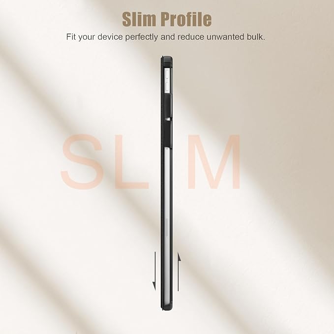 Fintie Case for Lenovo Yoga Pad Pro AI 12.7" TB520FU / Yoga Tab Plus 12.7 inch Tablet, Lightweight Slim Shell Stand with Auto Sleep/Wake, Black