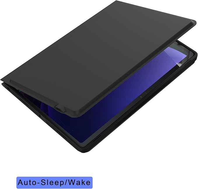 for Samsung Galaxy Tab S10 Lite/S9 FE 10.9" /S10 FE 10.9 inch/Tab S9 11 inch Case with Keyboard - 7 Color Backlit Tablet Cover with Touchpad - Magnetic Detachable Keyboard with S Pen Holder Black