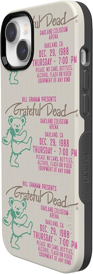 Casely iPhone 14 Case | Miracle Ticket | Grateful Dead Vintage | Compatible with MagSafe | Bold Protective Design