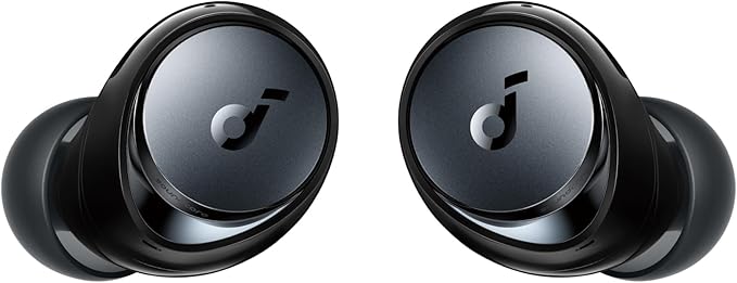 Soundcore by Anker Space A40 Adaptive Active Noise Cancelling Wireless Earbuds, Reduce Noise by Up to 98%, Ultra Long 50H Playtime, 10H Single Playtime, Hi-Res Sound, Comfortable Fit, Wireless Charge