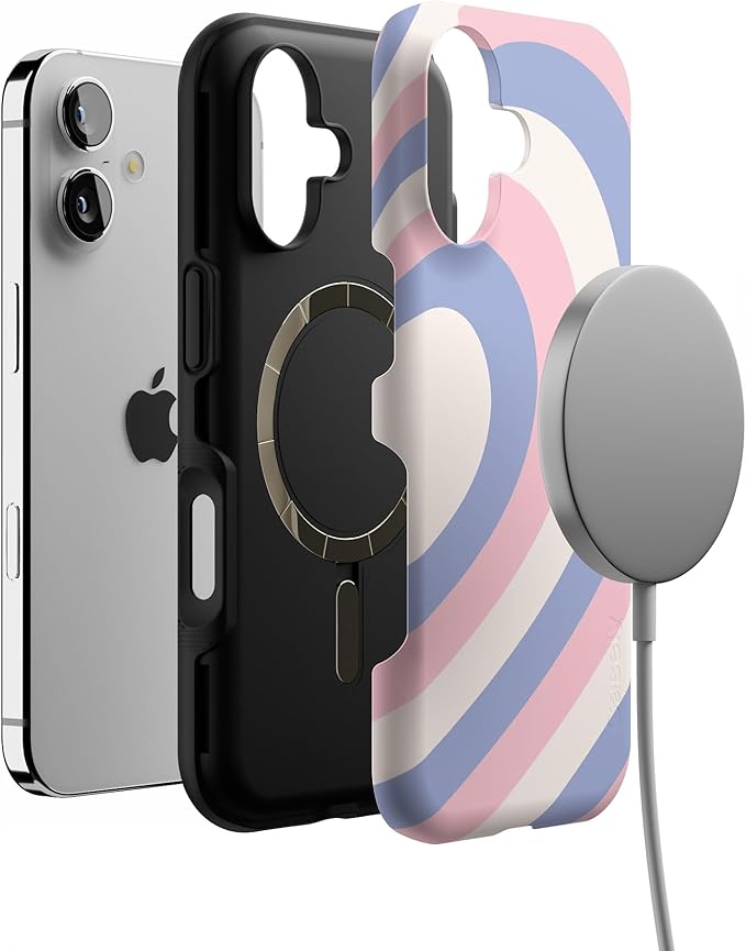 Casely iPhone 17 Case | Half of My Heart (Right) | Friendship | Bold Protective Design | Compatible with MagSafe