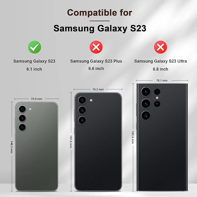 Jasonyu Flip Wallet Case for Samsung Galaxy S23 5G,Leather Magnetic Folio Cover with Card Holder,Kickstand - TPU Shockproof Durable Protective Phone Case,Brown