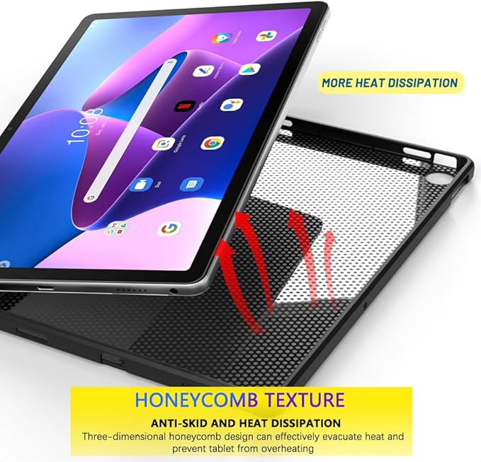 Case for Lenovo Tab M10 Plus 10.6 Inch 2022 3rd Gen, Thin and Soft Tablet Protective Cover Tab M10 Plus Tablet 10.6" (TB-125FU TB-128FU TB-128XU), Black