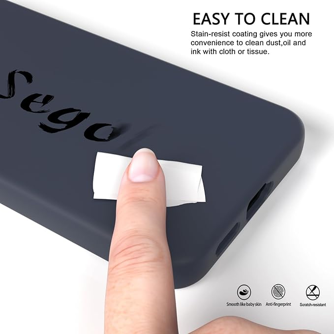 E Segoi Designed for Galaxy S24+Plus Case, Liquid Silicone Gel Rubber Shockproof Case Soft Microfiber Cloth Lining Cushion Compatible with Galaxy S24 Plus 5G 6.7 inch (Midnight, S24 Plus - 6.7")
