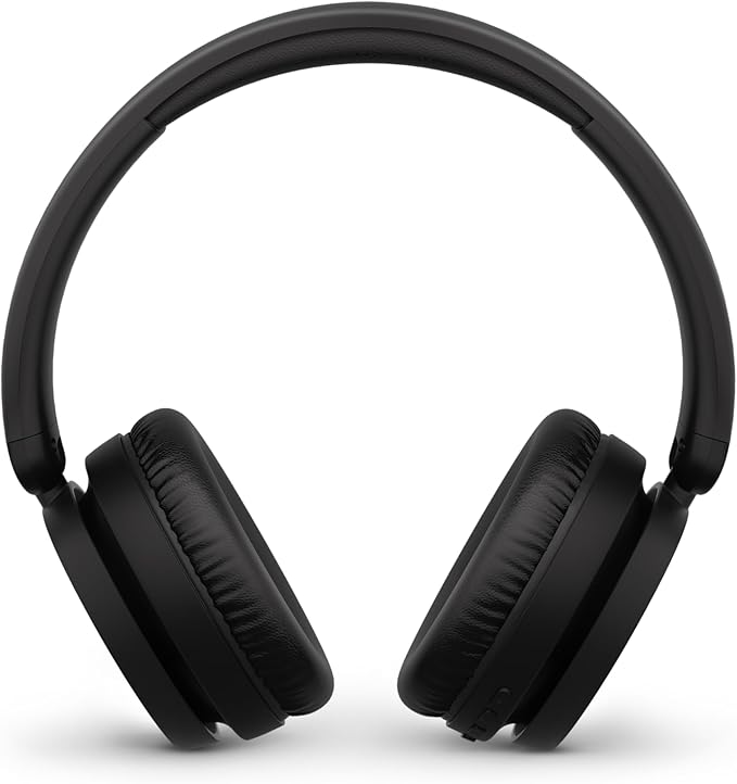Philips H5209 Wireless Headphones,Over-Ear Bluetooth Headphones with Dynamic Bass,Clear Call, 65 H Battery Life,Fast Charging,Soft Ear Cups, Bluetooth 5.3, App Control, Lightweight,Black