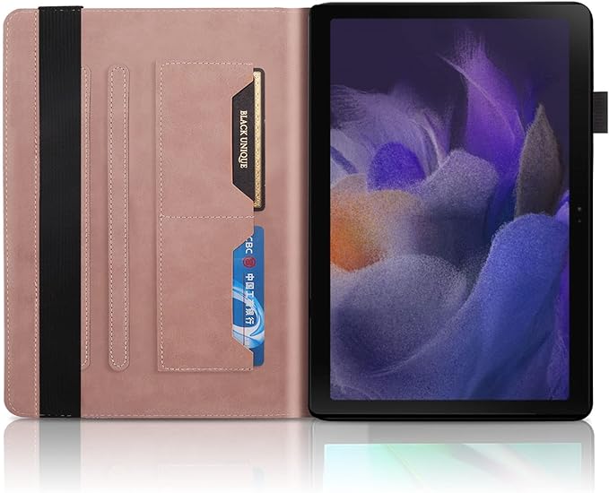 Portfolio Cover for Samsung Galaxy Tab A9 Plus Case 5g 11 Inch, Unique Tree Design with Hidden Card Slots, Built-in Magnetic Auto Sleep, Precise Cutouts Compatible with A9+(Sm-X210/X216/X218) Pink