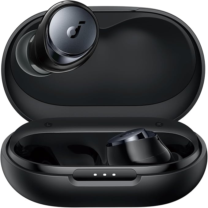Soundcore by Anker Space A40 Adaptive Active Noise Cancelling Wireless Earbuds, Reduce Noise by Up to 98%, Ultra Long 50H Playtime, 10H Single Playtime, Hi-Res Sound, Comfortable Fit, Wireless Charge