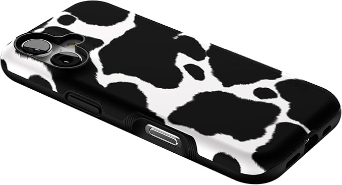Casely iPhone 17 Case | Current Mood | Cow Print | Bold Protective Design | Compatible with MagSafe