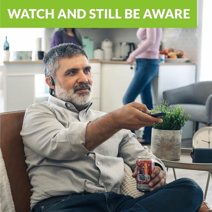 Avantree Medley Air - Wireless Earbuds for TV Listening with Clear Dialogue, Open-Ear Design for Surrounding Awareness, Bluetooth Transmitter & Headphones Charging Dock 2 in 1, Soundbar Passthrough