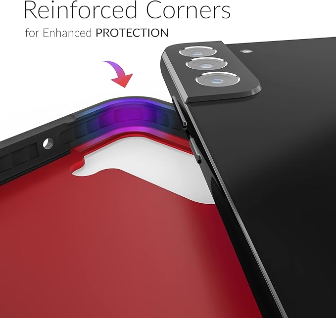 Crave Slim Guard for Galaxy S22+ Case, Shockproof Case for Samsung Galaxy S22+, S22 Plus (6.6 inch) - Red