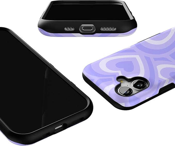 Casely iPhone 17 Case | Love Song | Lavender Heart | Bold Protective Design | Compatible with MagSafe